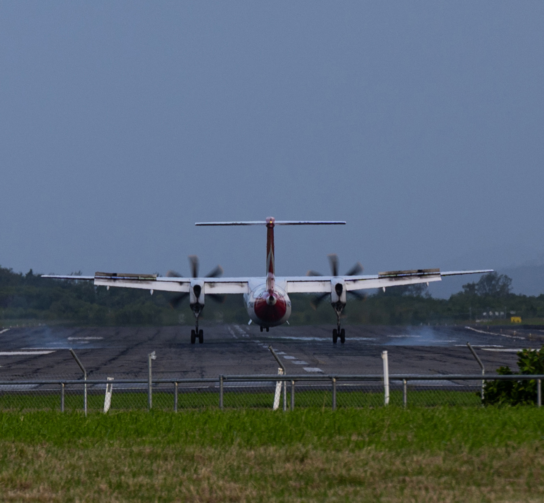 Dash 8 touching