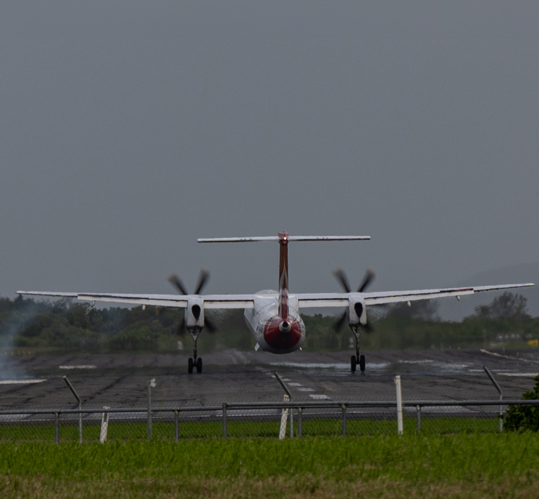 Dash 8 landed